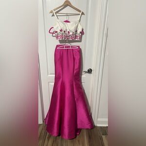 Two piece prom dress size 0